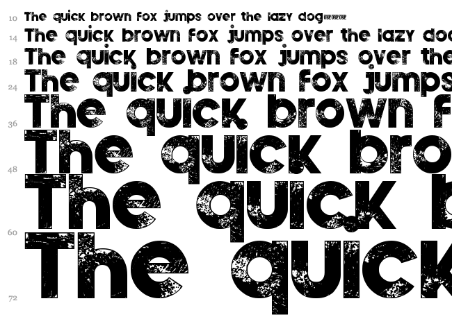 Silver Forte Grunge font waterfall